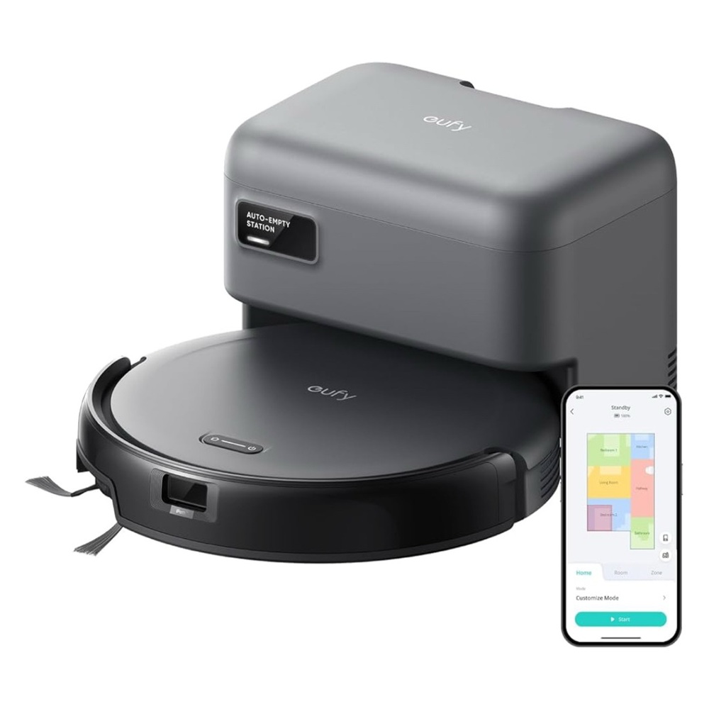 eufy Black and Gray Robot Vacuum Cleaner